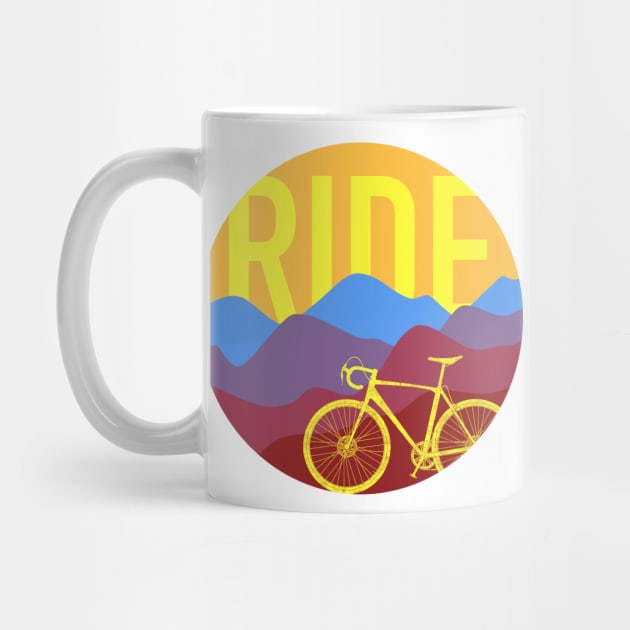 Ride - Cyclocross Bicycle Retro Colors by TheWanderingFools